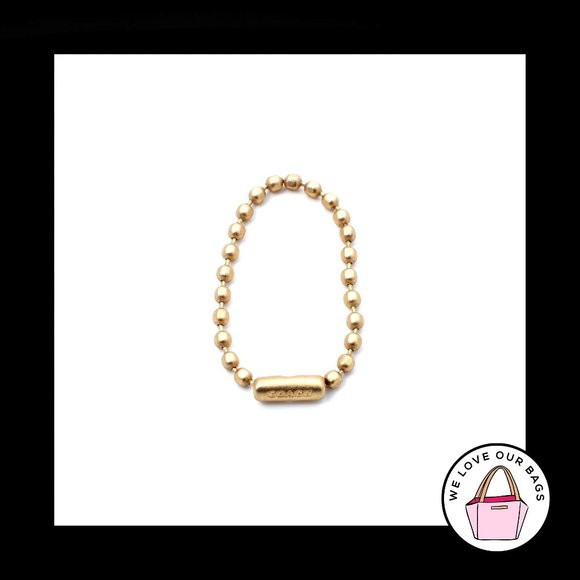 Coach Accessories - NEW 3.5" COACH EMBOSSED 2.4mm GOLD BRASS BALL CHAIN for BAG HANGTAG CHARM KEYFOB